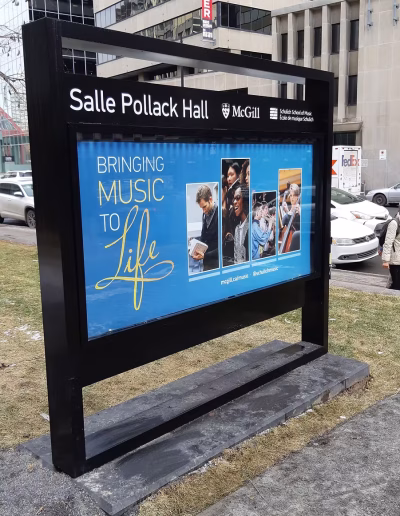 Publicité interchangable